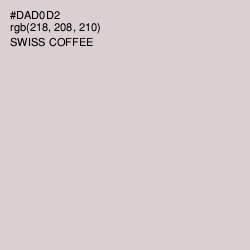 #DAD0D2 - Swiss Coffee Color Image